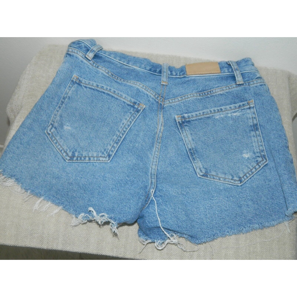 Rails Shorts Size 27 The Fairfax High Rise Cut Off Button Fly Denim Blue Altered - Picture 9 of 9